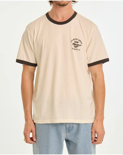 Brixton - Ford Mustang Ringer Short Sleeve Tee
