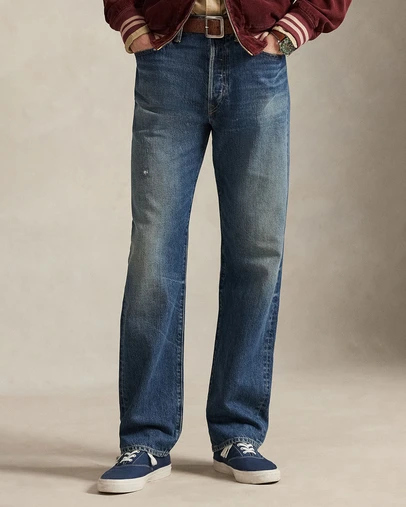 Polo Ralph Lauren - ICONIC EXCLUSIVE - Heritage Straight Distressed Jeans