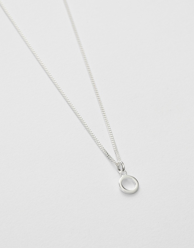 Kirstin Ash - O Outline Initial Necklace