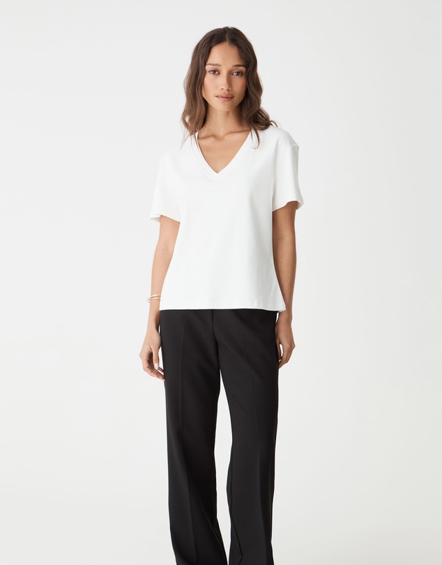 Forcast - May V-Neck Cotton T-Shirt