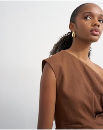 TOPSHOP - Cari Off Shoulder Mini Dress