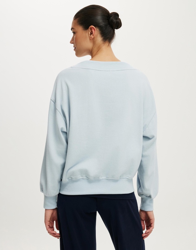 Cotton On - V Neck Fleece Sweatshirt