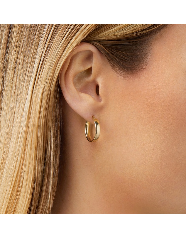 Michael Hill - 15mm Hoop Earrings in 10kt Yellow Gold