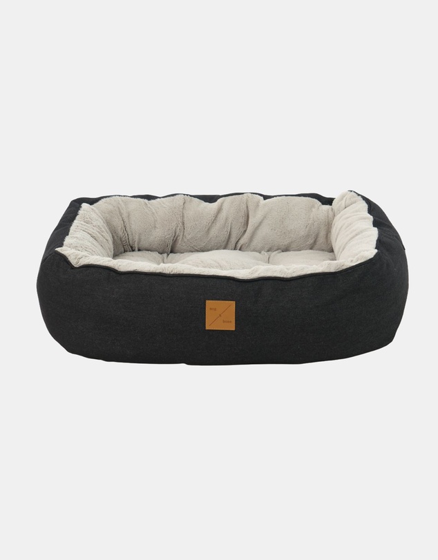 Mog & Bone - 4 Seasons Reversible Circular Dog Bed - Black Denim