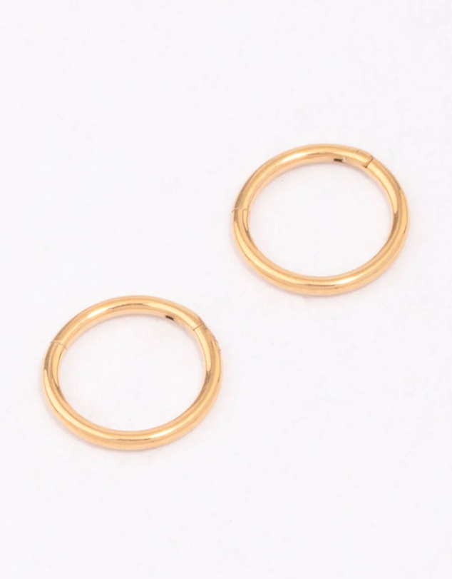 Lovisa - Gold Plated Titanium Fine Sleeper Earrings 6mm