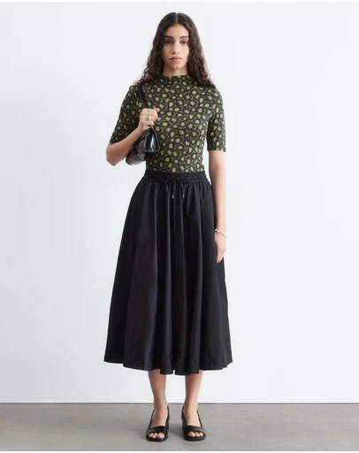 & Other Stories - Voluminous Drawstring Midi Skirt