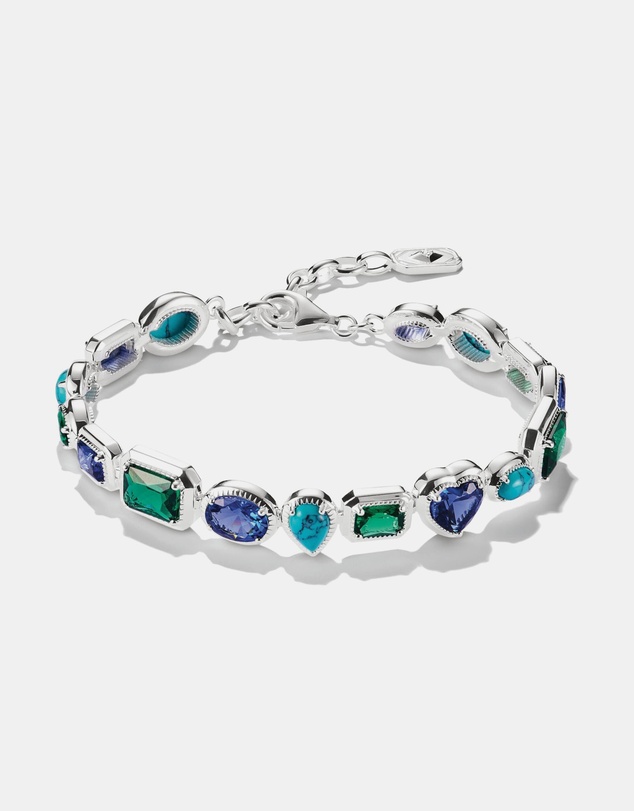 THOMAS SABO - THOMAS SABO Bracelet with Blue-Green Stones Silver