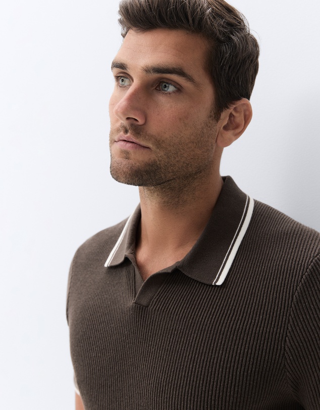 UNISON - Tipped Knit Polo