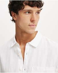 Cotton On - Relaxed Linen Long Sleeve Shirt