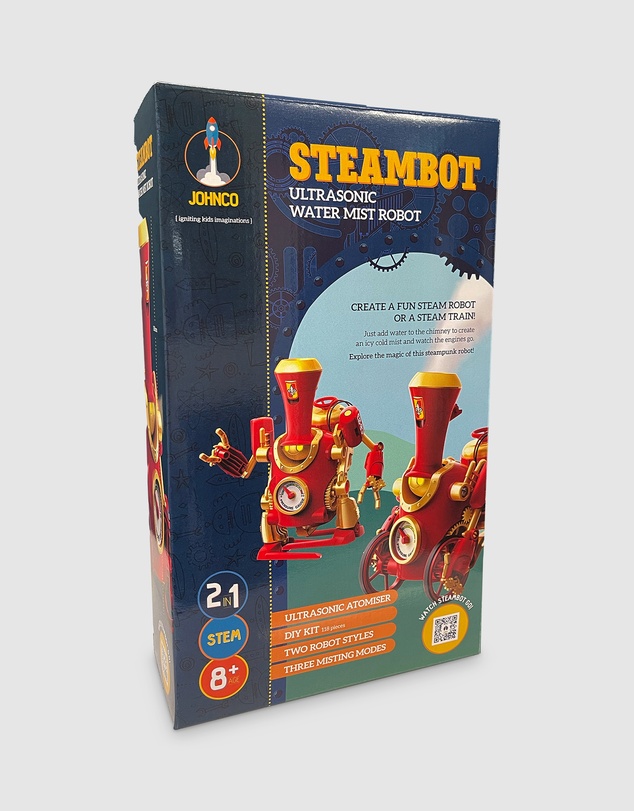 JOHNCO - Johnco - SteamBot - 2-in-1 Ultrasonic Water Mist Robot