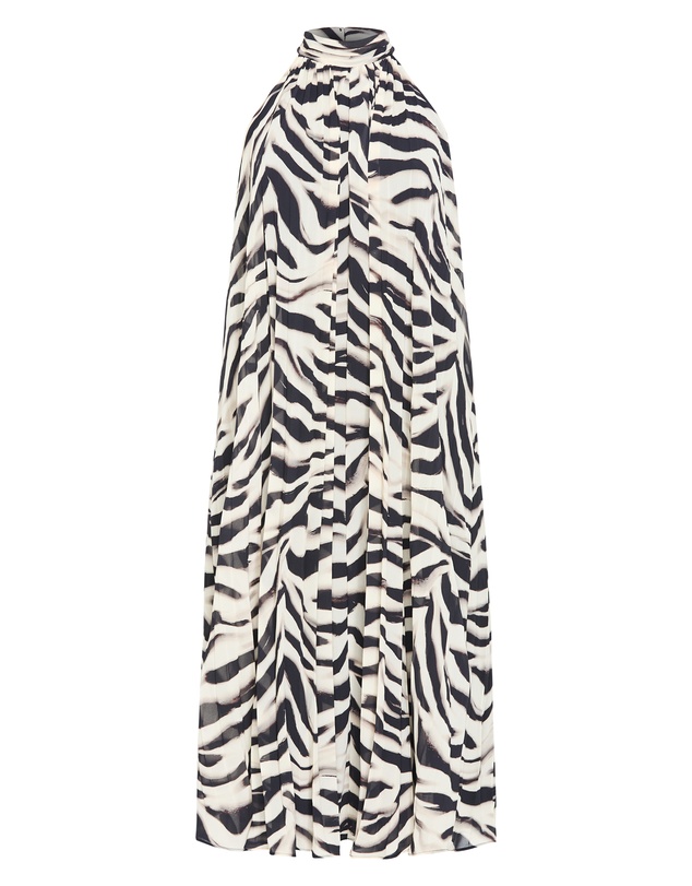 City Chic - Aida Print Pleat Maxi Dress