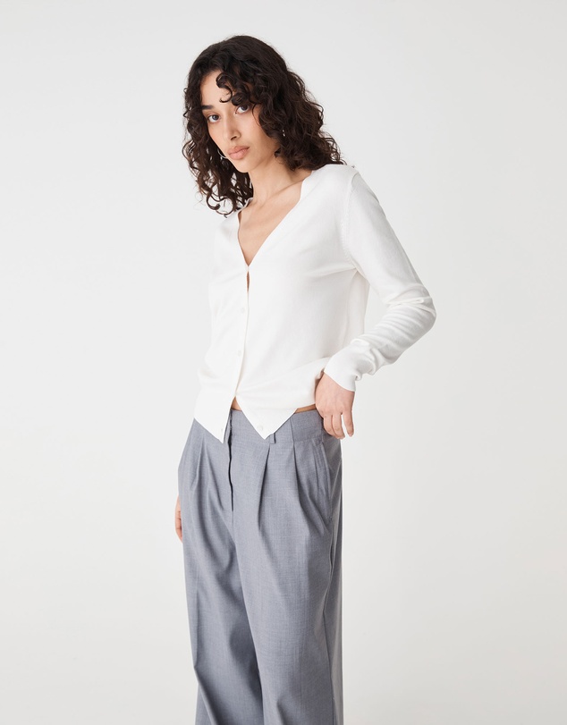 Forcast - Nicolette V-Neck Knit Cardigan