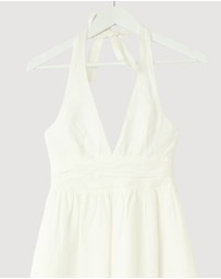 Revibe - Repaired Minima Esenciales Thalia Halter Midi Dress - AU 6