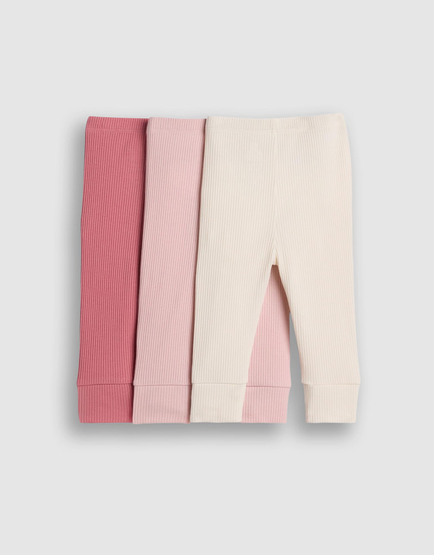 GAP - 3-Pack TinyRib Knit Bottoms - Babies
