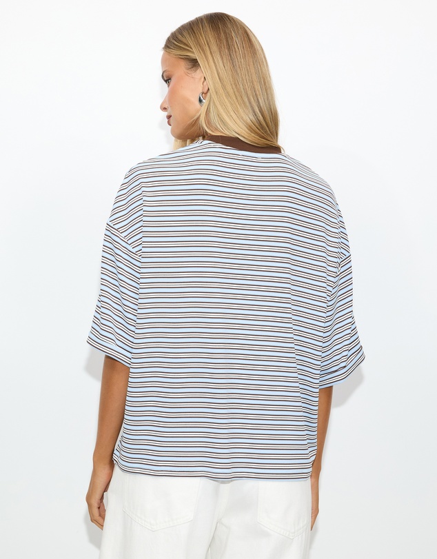 Dazie - Serve Stripe T-Shirt