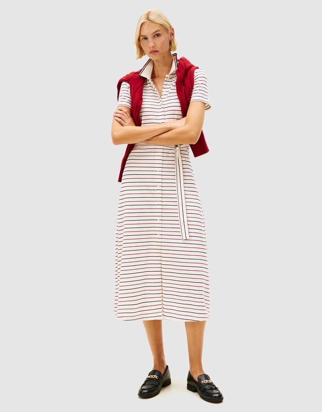 Tommy Hilfiger - Tipping Co Midi Polo Dress