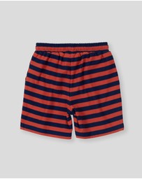 Goldie + Ace - Reverse Stripe Noah Shorts - ICONIC EXCLUSIVE - Babies-Kids