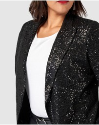 Pink Dusk by Curve Project - All Day & Night Sequin Jacket