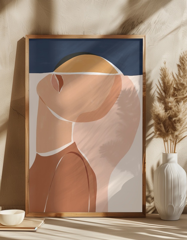 Olive et Oriel - Half Face Half Sun by Ivy Green Illustrations Art Print