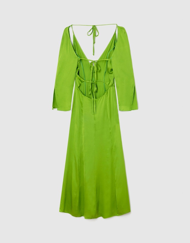 Laagam - Kimberly Satin Midi Dress