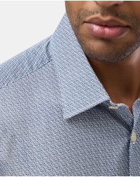 Brooksfield - Abstract Print Slim Fit Shirt
