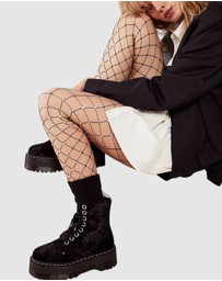 High Heel Jungle - Sweet Heart Fishnet Tights