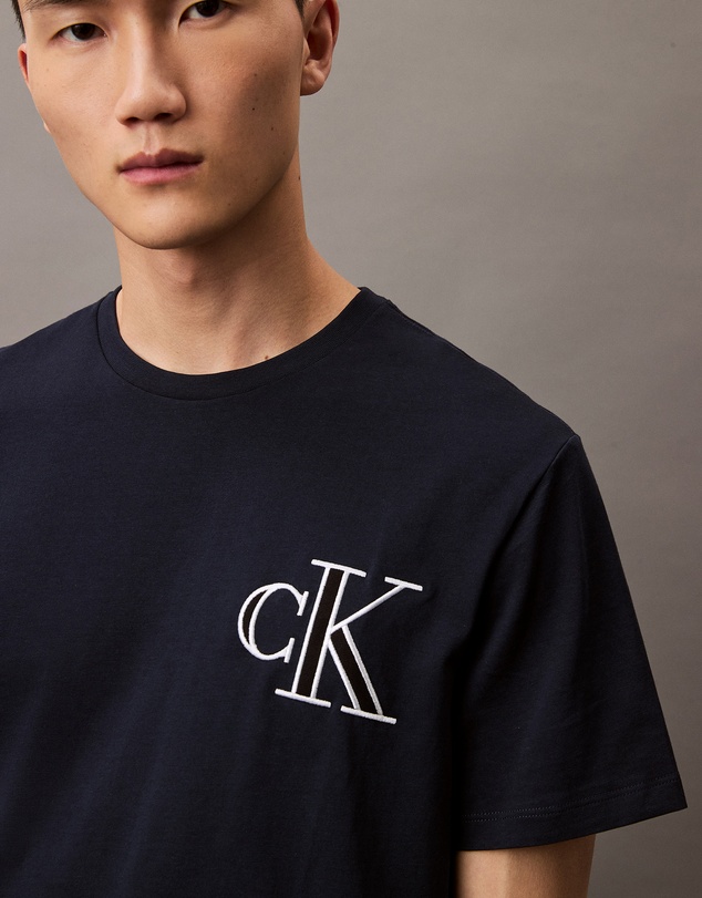 Calvin Klein Jeans - Varsity Monogram Logo Patch T-Shirt