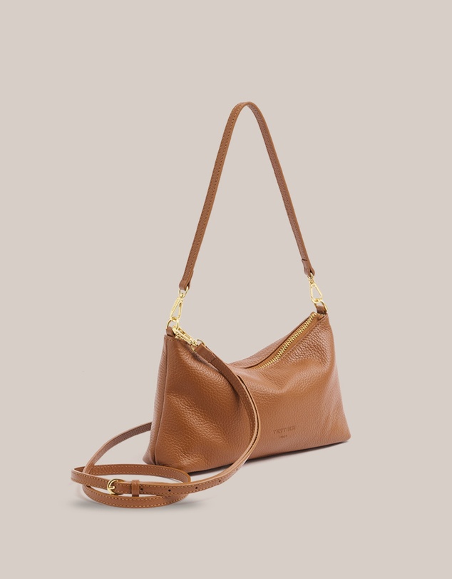VESTIRSI - Ashley Tan Leather Crossbody Bag