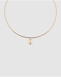 Elli Jewelry - Necklace Women Elegant White Shell Pearl 925 Sterling Silver Gold Plated