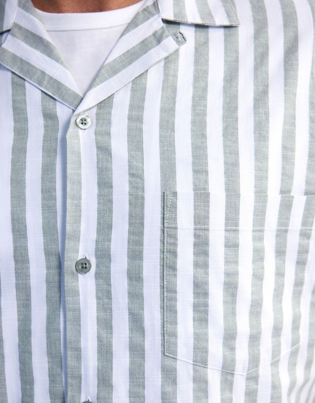 Oxford - Griffin Striped Short Sleeve Shirt