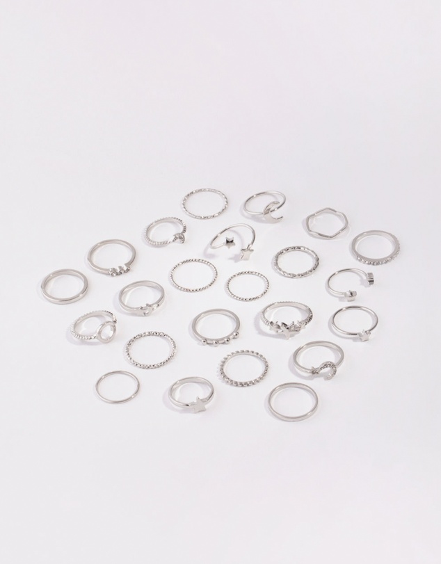 Lovisa - Silver Celestial Ring 24-Pack