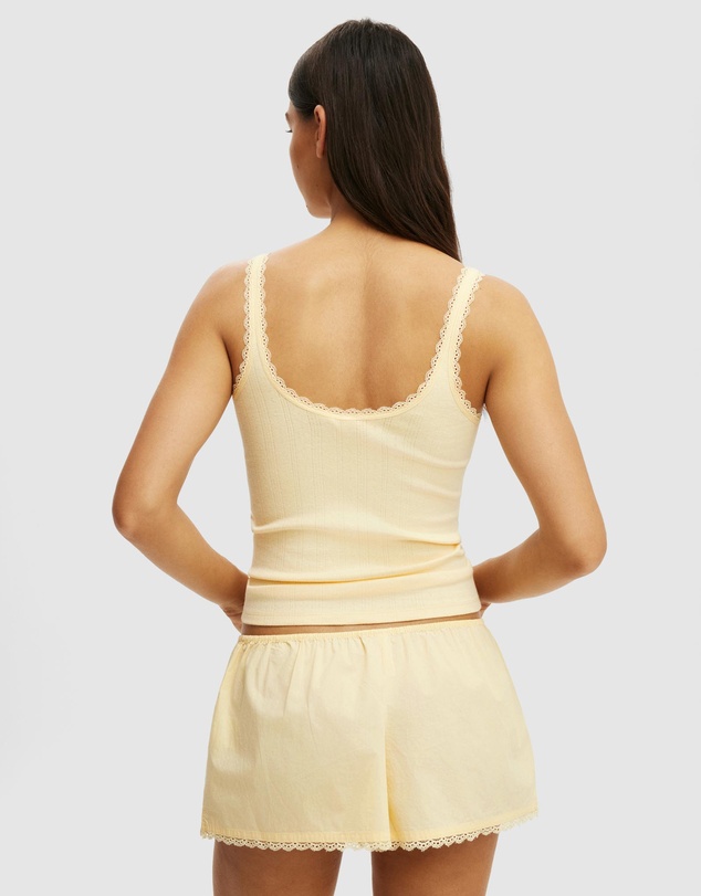 Cotton On Body - Dreamy Soft Pointelle Button Up Cami