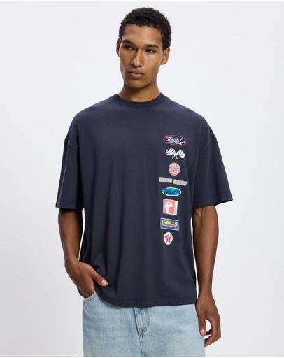 Thrills - Total Service Stacked Box Fit Oversize Tee