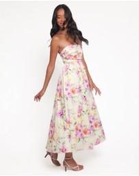 Petal & Pup - Kayt Strapless Dress - Yellow Petunia