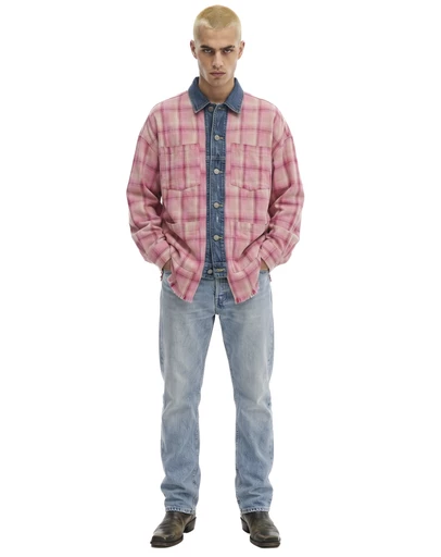 THE TALES - Utility Flannel And Denim Shirt