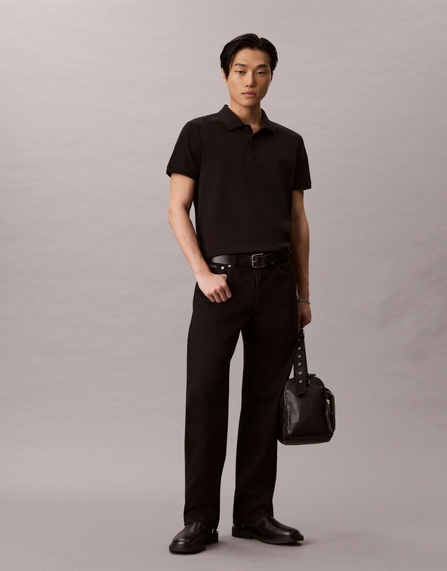Calvin Klein Jeans - Sleek Interlock Monogram Polo Shirt