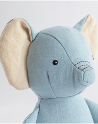 Living Textiles - Small Linen Animal - Eddie the Elephant