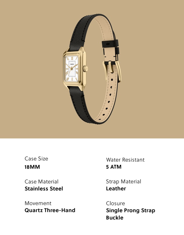 Fossil - Raquel Black Analogue Watch