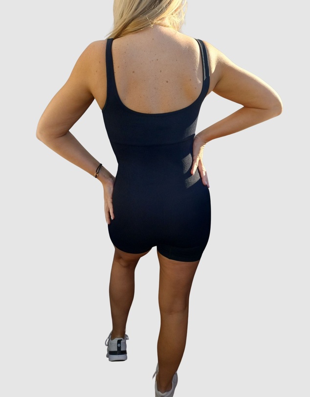 Core Trainer - One Piece Ribbed Playsuit