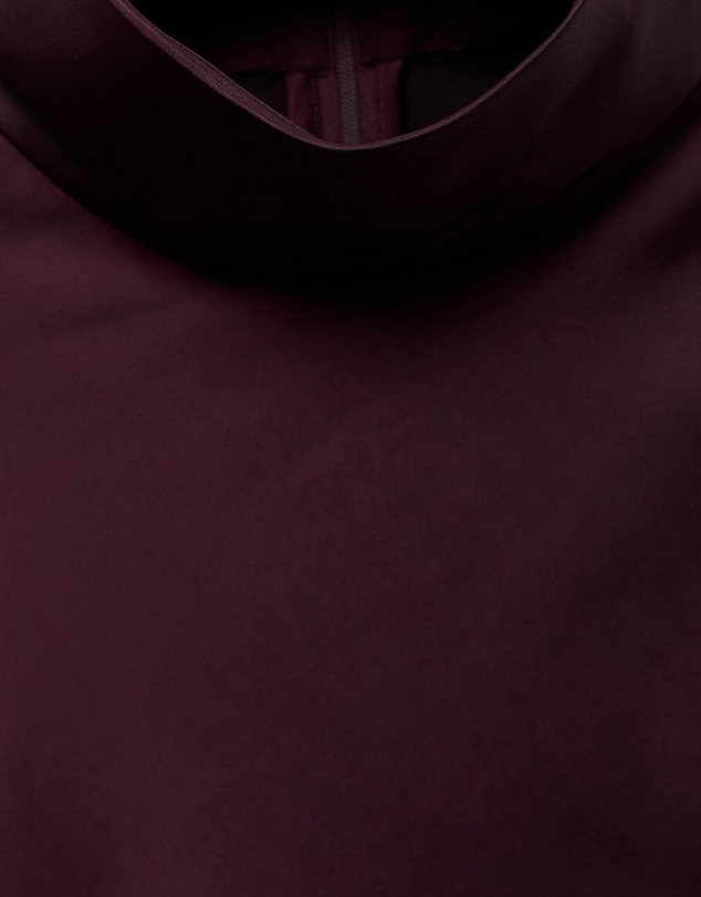 M.N.G - High Collar Satin Blouse