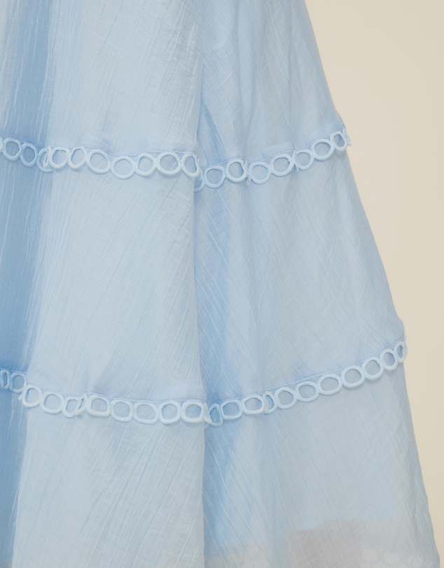 The Fated - Halter Bodice Tiered Midi Dress