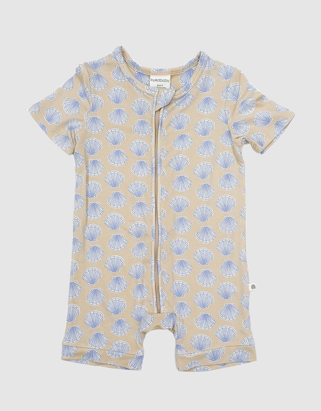 Kynd Baby - Essential Short Sleeve Onesie in Seashell Blue