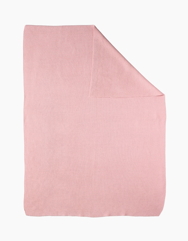 Living Textiles - Pram Knitted Blanket - Dusty Rose