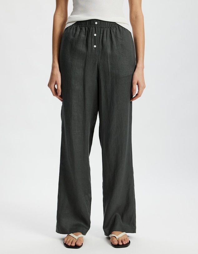 White By FTL - Robin Linen Pants