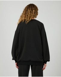 All About Eve - Luxe Active Box Crew Black