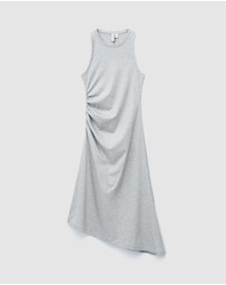 & Other Stories - Ruche Asymmetric Midi Dress