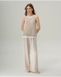IDA+S - Miri Satin Wide Leg Pant
