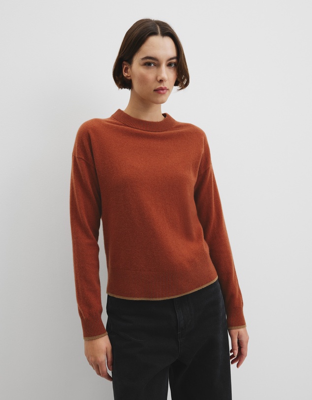 Country Road - Tipped Crew Neck Knit