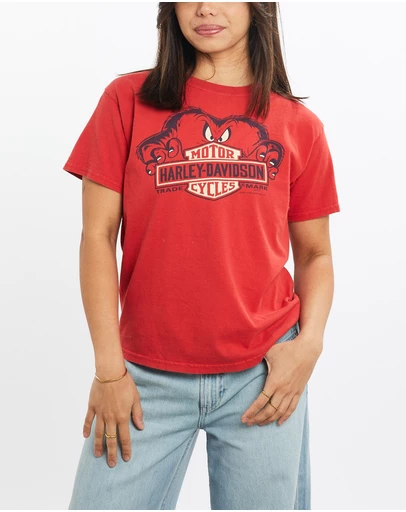Vintage by The Real Deal - Pre Loved - Harley Davidson Looney Tunes Tee