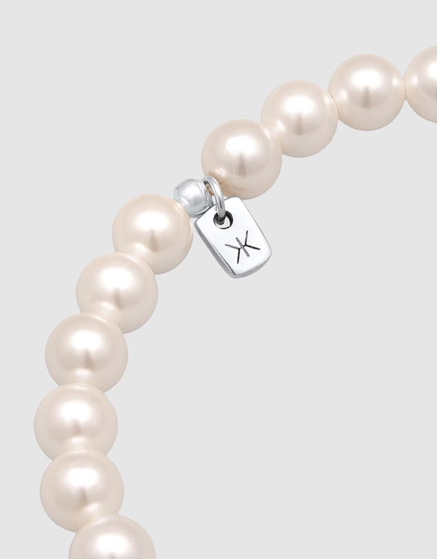Kuzzoi - ICONIC EXCLUSIVE - Shell Pearl Bead Bracelet in 925 Sterling Silver
